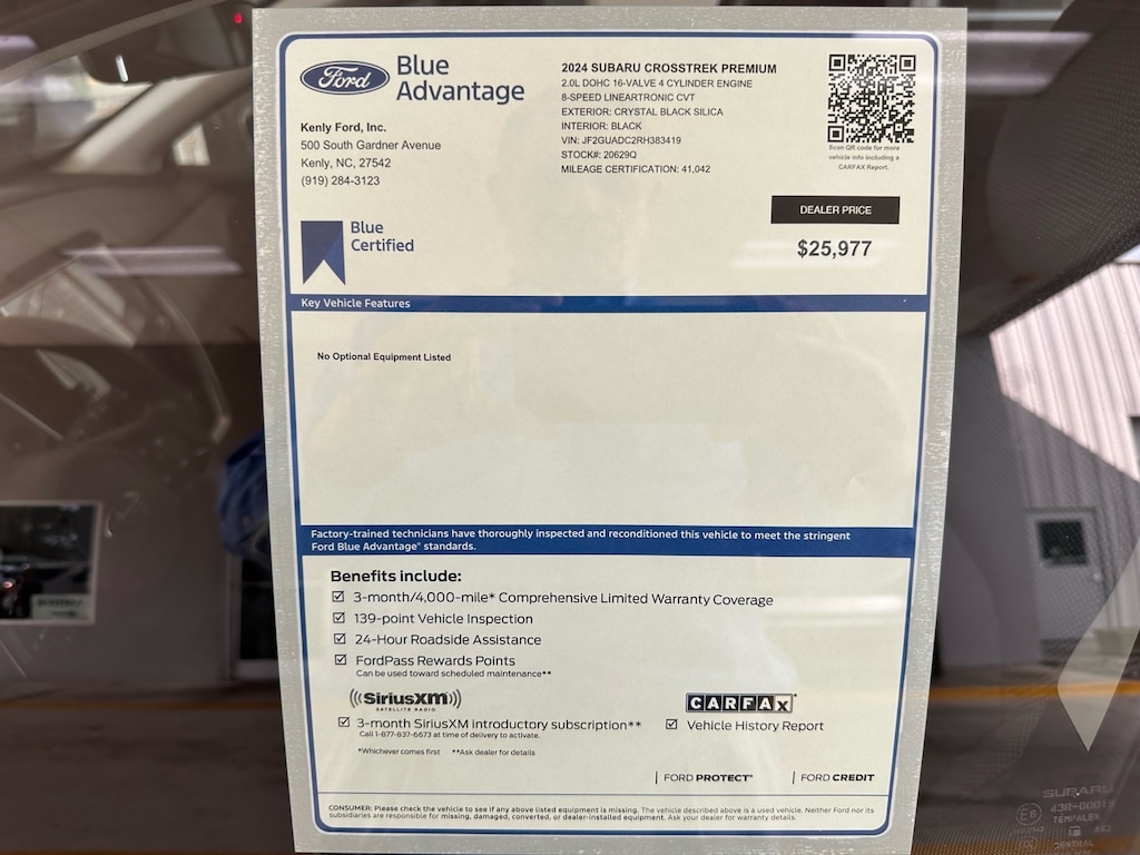 Certified 2024 Subaru Crosstrek Premium AWD Premium Crossover
