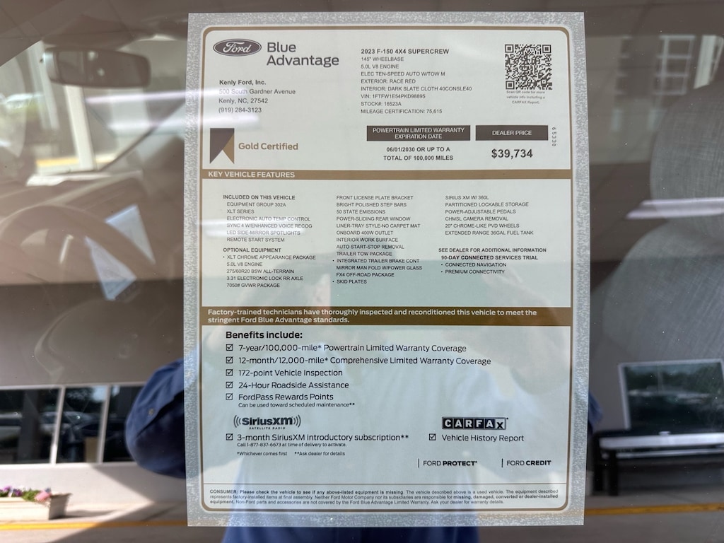 Certified 2023 Ford F-150 XLT 4x4 XLT SuperCrew 5.5 ft. SB