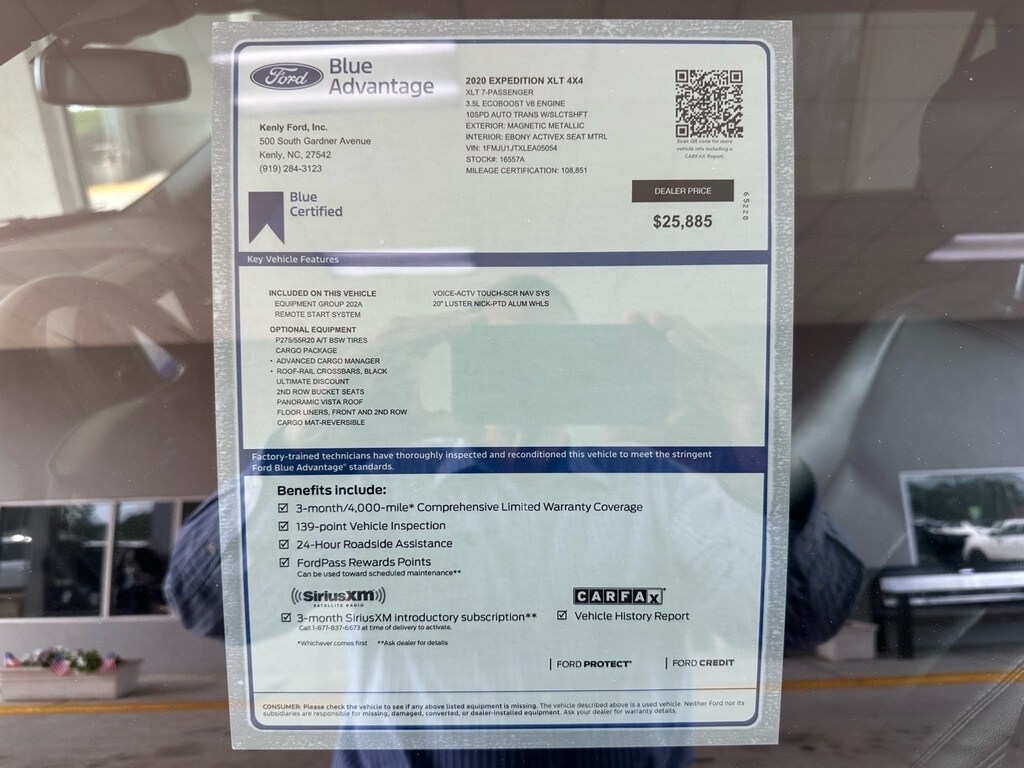 Certified 2020 Ford Expedition XLT 4x4 XLT SUV