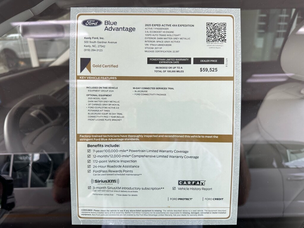 Certified 2025 Ford Expedition Active 4x4 Active SUV