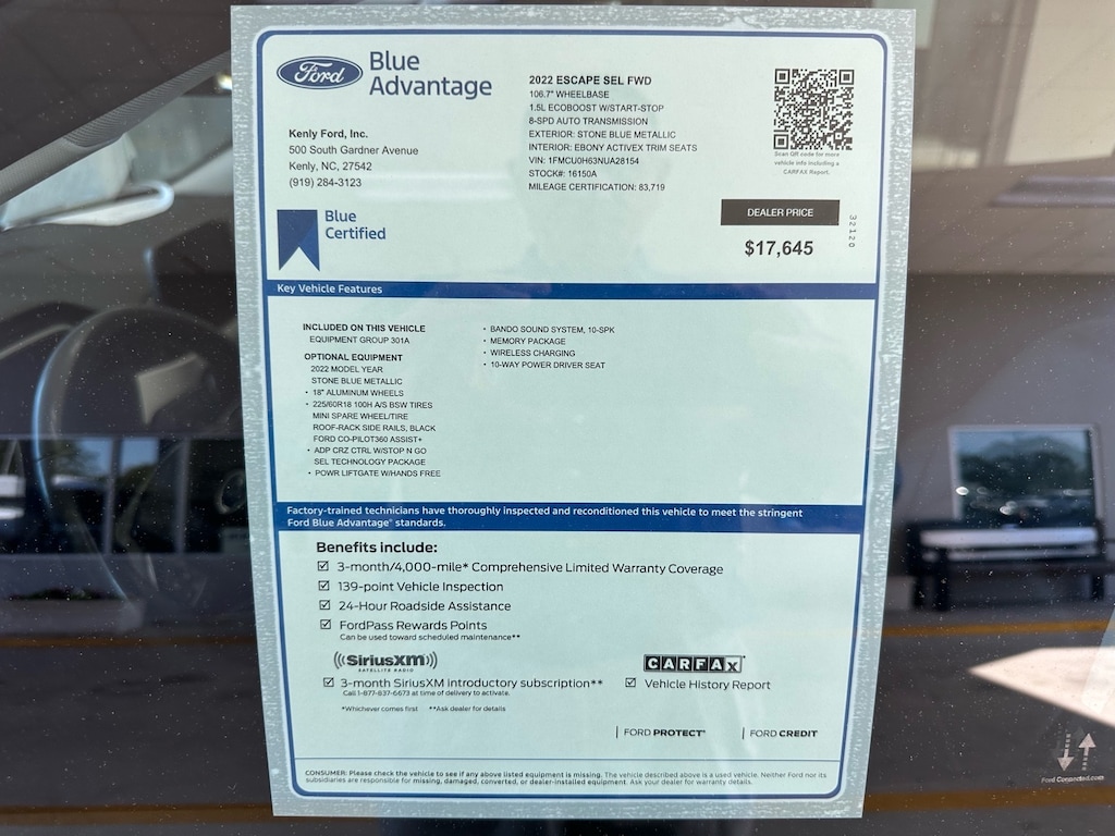 Certified 2022 Ford Escape SEL SEL SUV