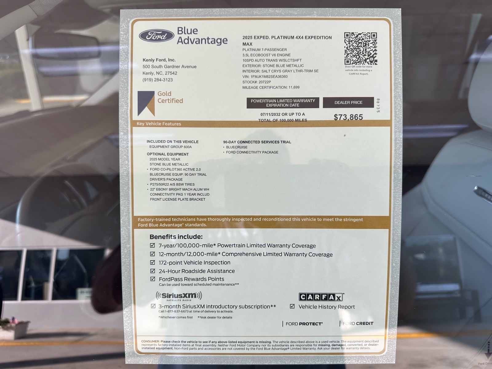 Certified 2025 Ford Expedition MAX Platinum 4x4 Platinum SUV