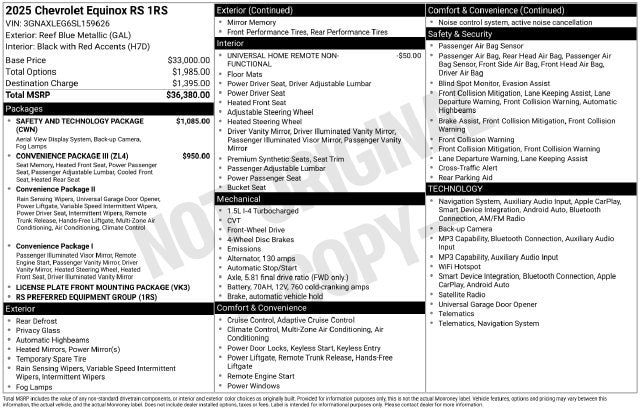 2025 Chevrolet Equinox RS - Photo 36