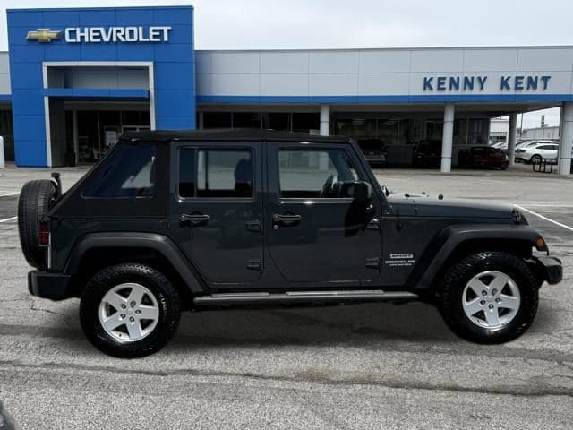 Used 2017 Jeep Wrangler Unlimited Sport S with VIN 1C4BJWDG0HL534934 for sale in Evansville, IN