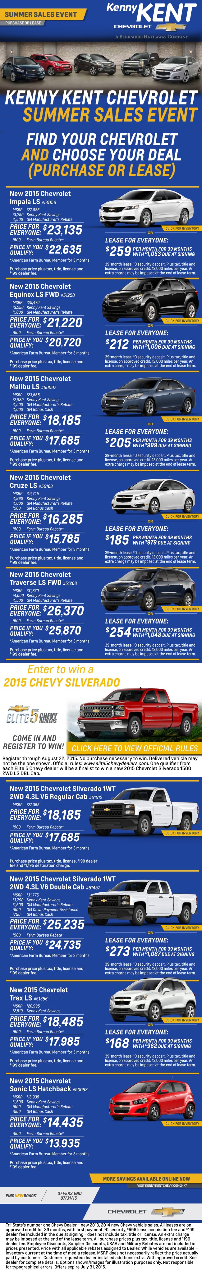 Kenny Kent Chevrolet Summer Sales Event