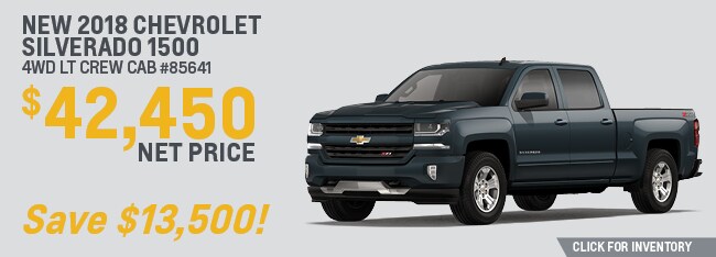 2018 Chevrolet Silverado 1500 4WD LT CREW CAB