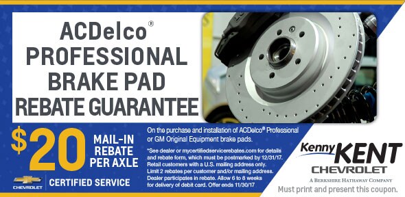 Brake Pad Rebate Service Coupon Evansville