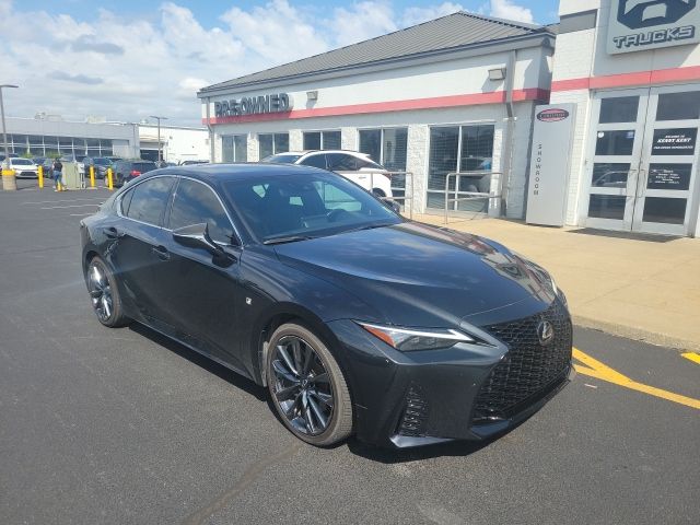 Black (Caviar) 2023 Lexus IS 350 F Sport AWD Sedan All-Wheel Drive 6-Speed Automatic