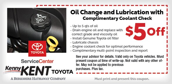 Toyota Lube Oil & Filter Coupon | Oil Change Center Evansville