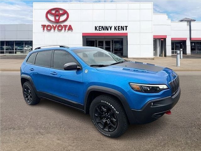 Hydro Blue Pearlcoat 2019 Jeep Cherokee SUV / Crossover Four-Wheel Drive 9-Speed Automatic