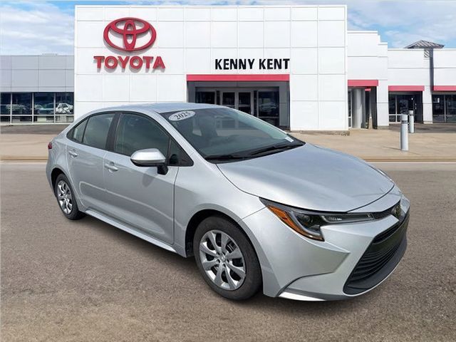 Classic Silver 2025 Toyota Corolla LE FWD Sedan Front-Wheel Drive Continuously Variable Transmission