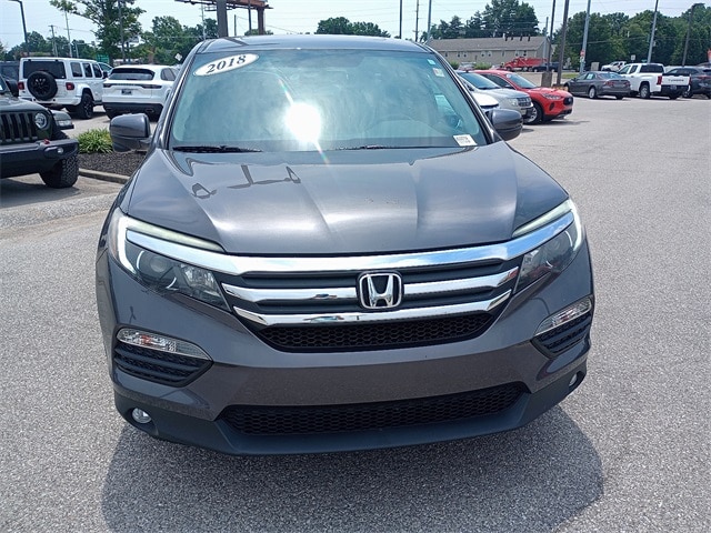 Used 2018 Honda Pilot EX-L with VIN 5FNYF6H59JB053299 for sale in Evansville, IN