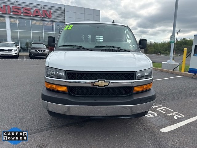 Used 2022 Chevrolet Express Cargo Work Van with VIN 1GCWGAFP5N1257799 for sale in Wilkes Barre, PA