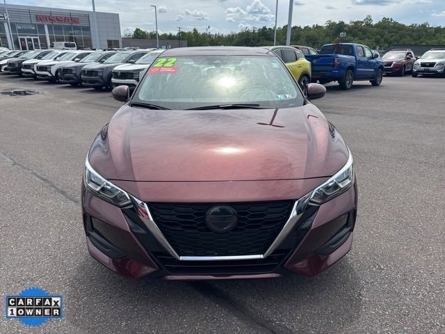 Certified 2022 Nissan Sentra SV with VIN 3N1AB8CV3NY262938 for sale in Wilkes Barre, PA
