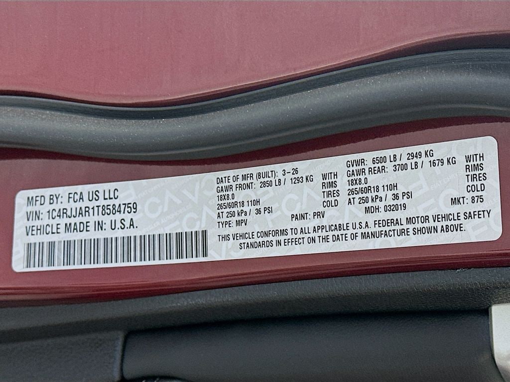 JeepGrand Cherokee L19