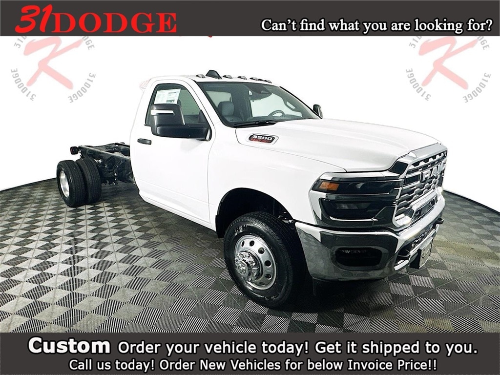 New 2025 Ram 3500 Chassis Tradesman 84CA Dually Truck Regular Cab