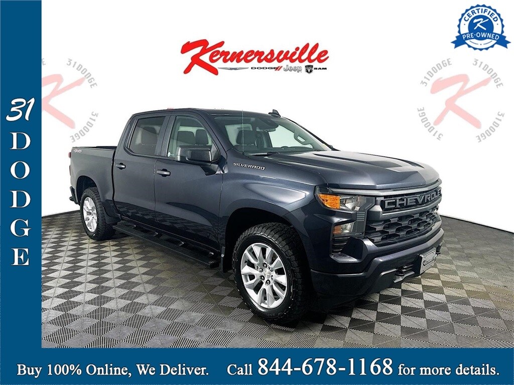 Used 2022 Chevrolet Silverado 1500 Custom Truck Crew Cab