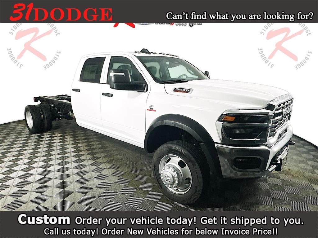 New 2025 Ram 5500 Chassis Tradesman 84CA Dually Truck Crew Cab