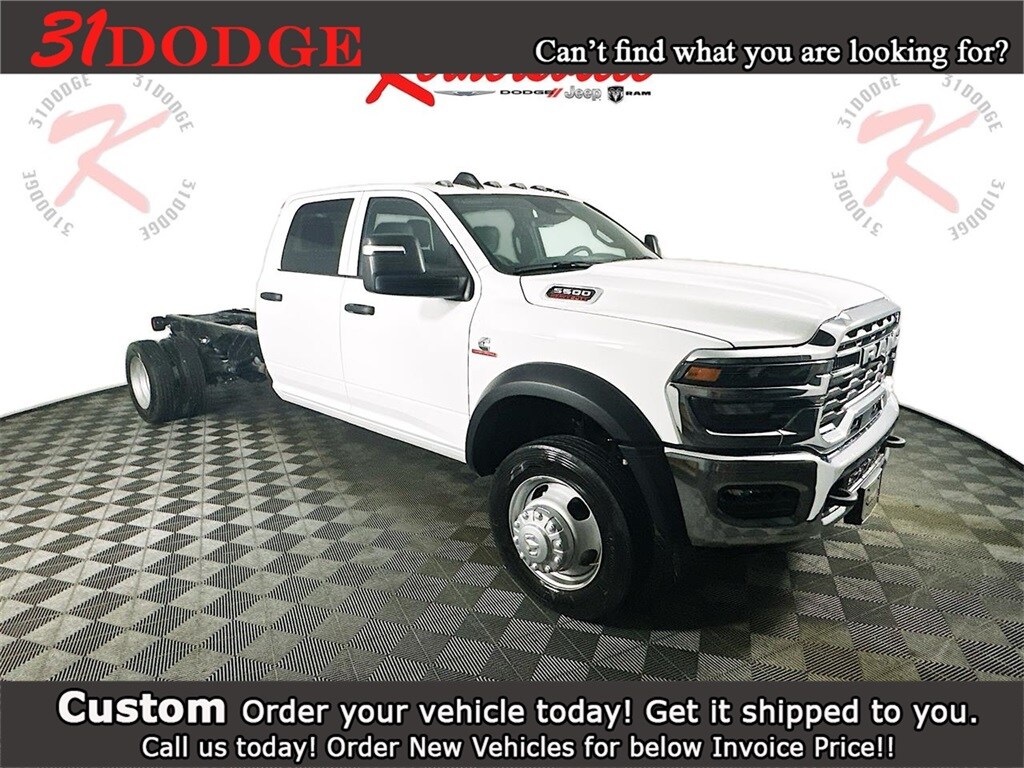 New 2025 Ram 5500 Chassis Tradesman 84CA Dually Truck Crew Cab