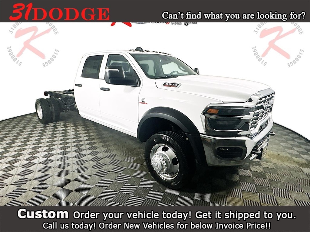 New 2025 Ram 5500 Chassis Tradesman 84CA Dually Truck Crew Cab