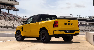 Yellow Side and Rear Exterior of Ram 1500 Rumble Bee