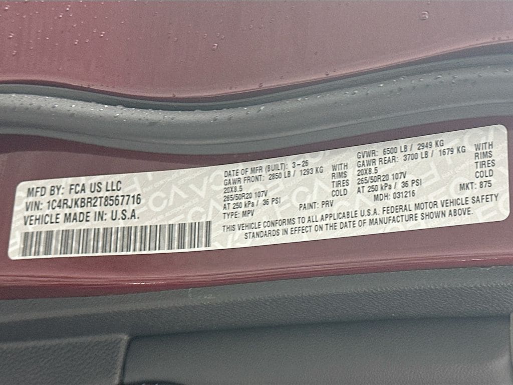 JeepGrand Cherokee L19