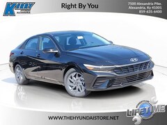 2026 Hyundai Elantra Hybrid Blue Sedan