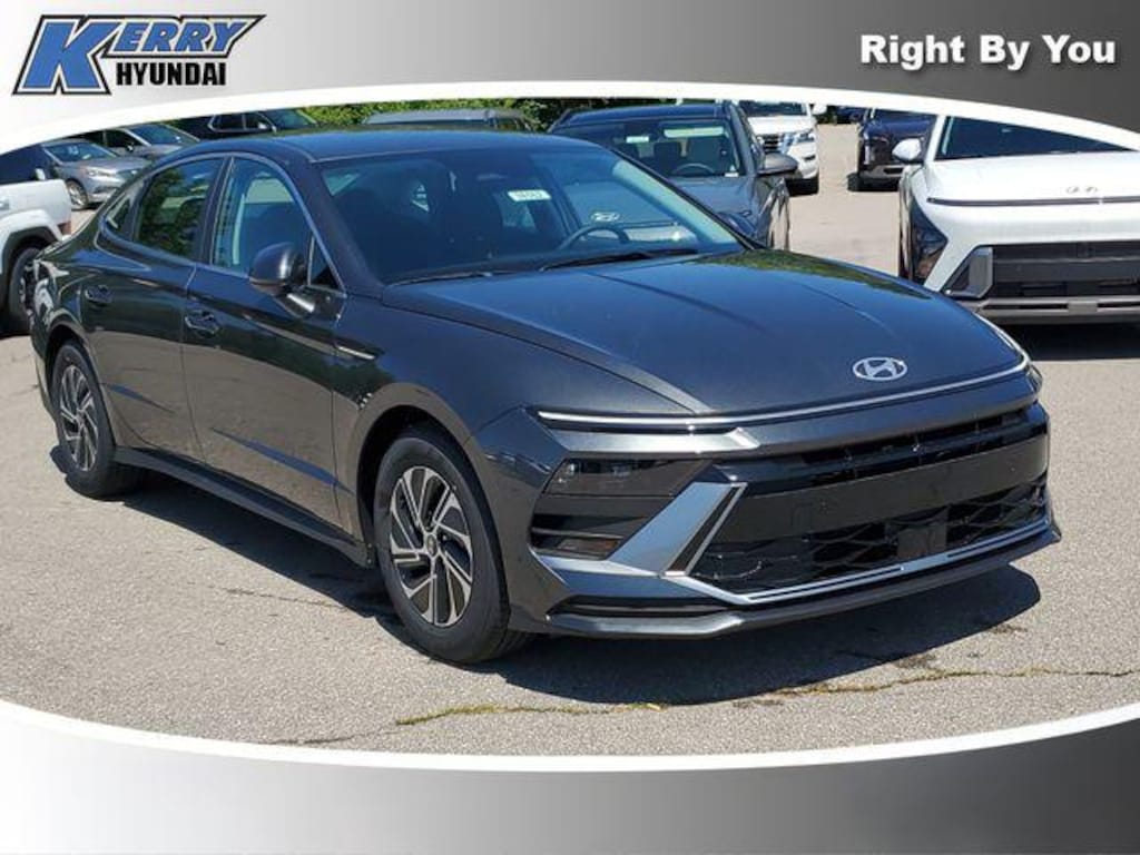 New 2026 Hyundai Sonata Hybrid Blue Sedan