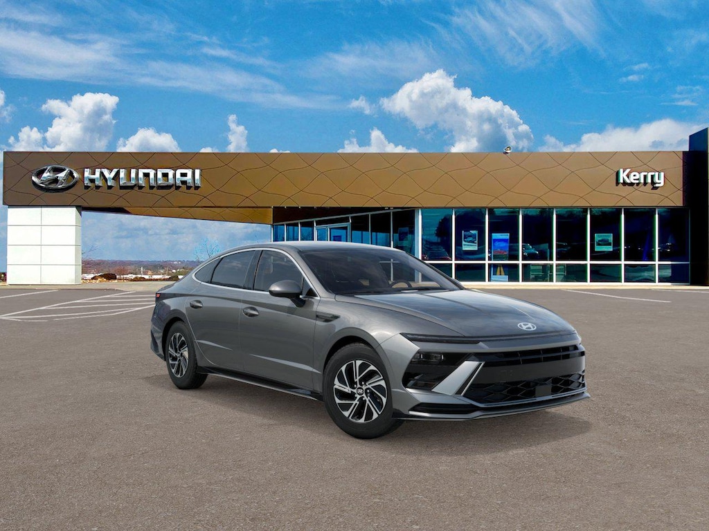 New 2026 Hyundai Sonata Hybrid Blue Sedan