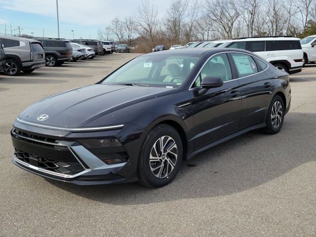 New 2026 Hyundai Sonata Hybrid Blue Sedan