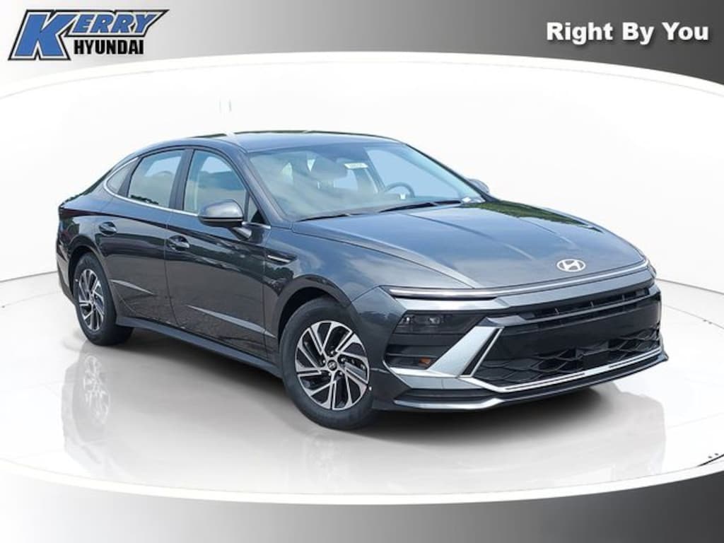 New 2026 Hyundai Sonata Hybrid Blue Sedan