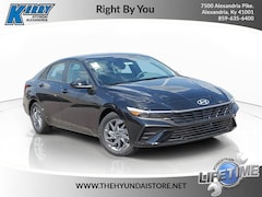 2026 Hyundai Elantra Hybrid Blue Sedan