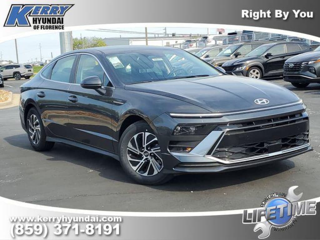 New 2026 Hyundai Sonata Hybrid Blue Sedan