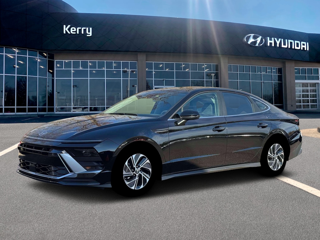 New 2026 Hyundai Sonata Hybrid Blue Sedan