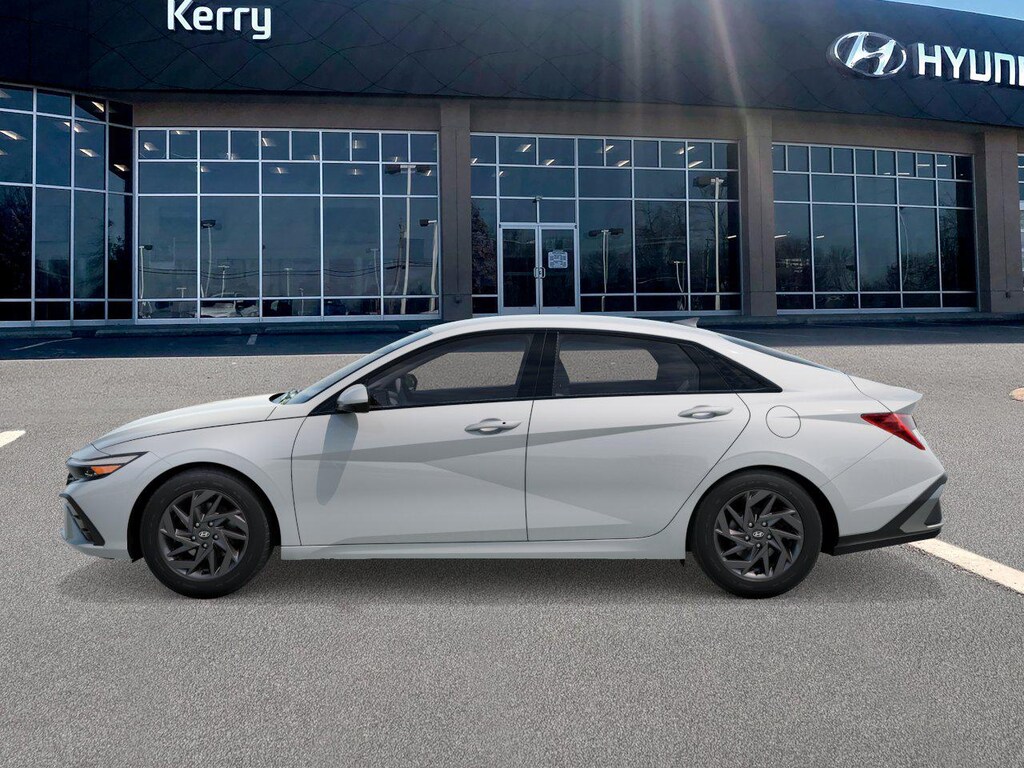 New 2026 Hyundai Elantra Hybrid Blue Sedan