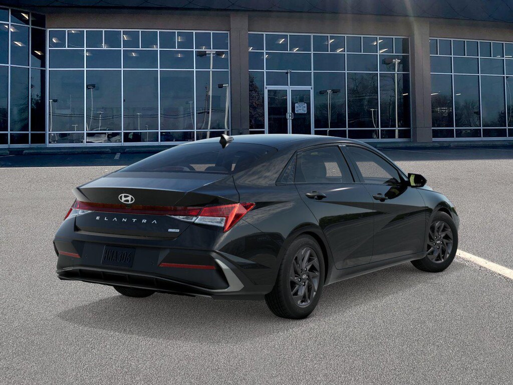 New 2026 Hyundai Elantra Hybrid Blue Sedan