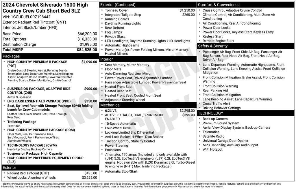 Used 2024 Chevrolet Silverado 1500 High Country Truck