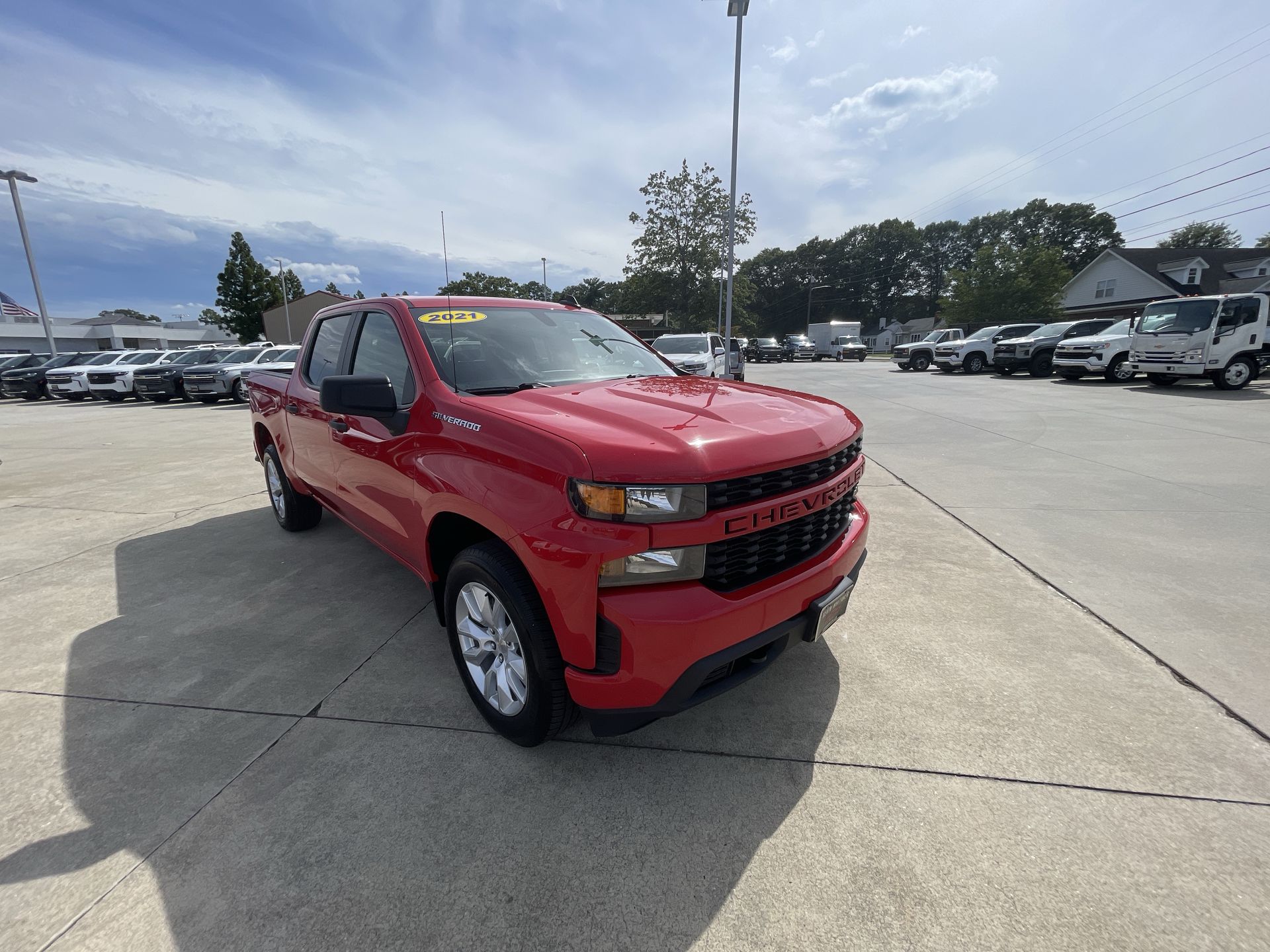 Used 2021 Chevrolet Silverado 1500 Custom with VIN 1GCPWBEK1MZ253669 for sale in Greenville, SC