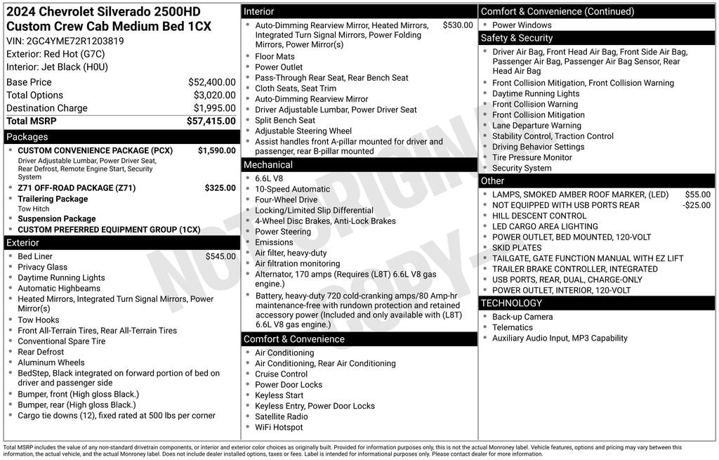Used 2024 Chevrolet Silverado 2500 HD Custom Truck