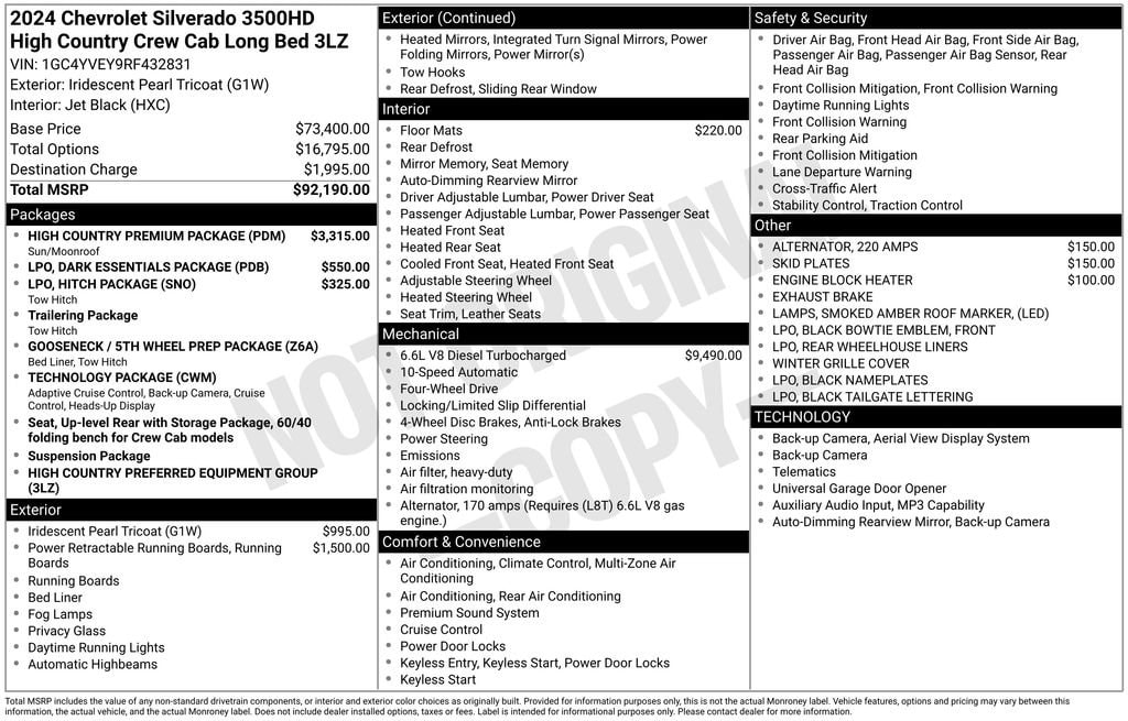 Used 2024 Chevrolet Silverado 3500 HD High Country DRW Truck