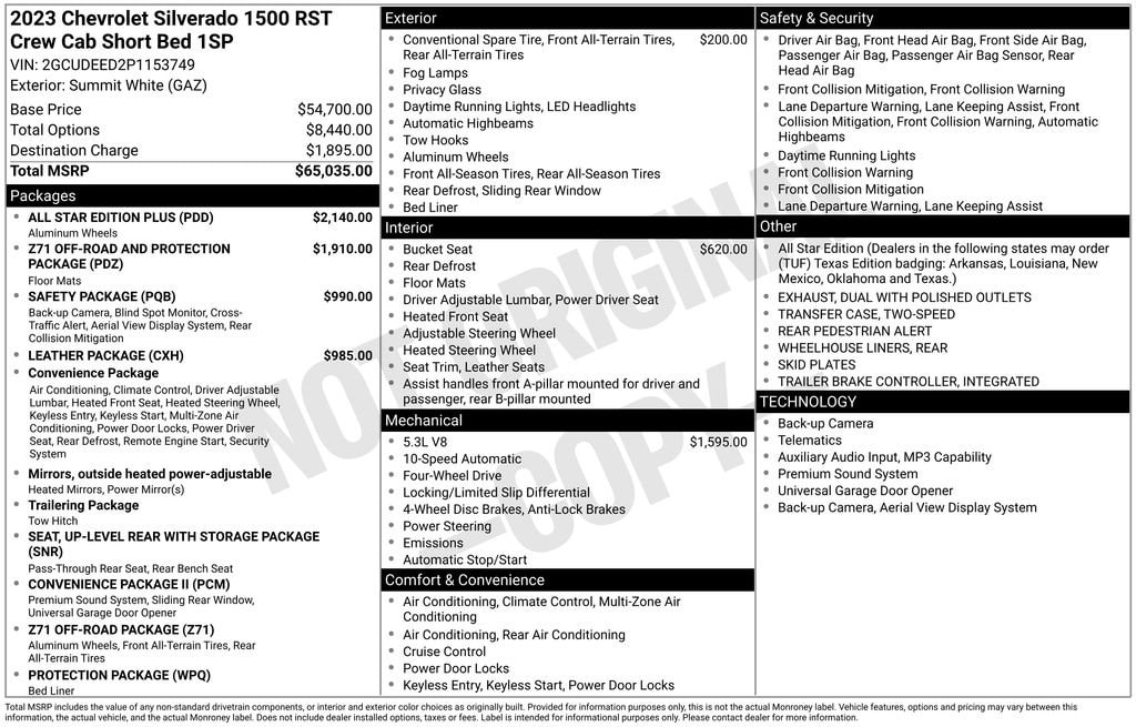 Used 2023 Chevrolet Silverado 1500 RST Truck