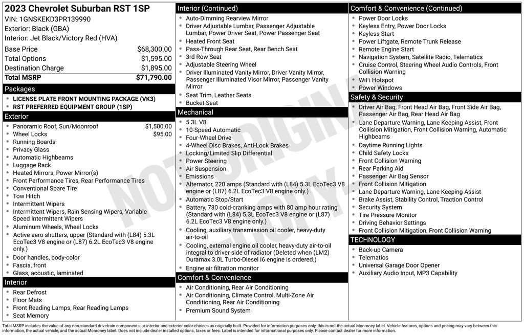 Used 2023 Chevrolet Suburban RST SUV