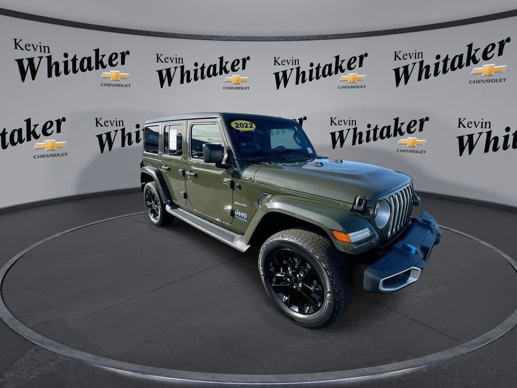 Used 2022 Jeep Wrangler Unlimited Sahara 4XE with VIN 1C4JJXP6XNW274797 for sale in Greenville, SC