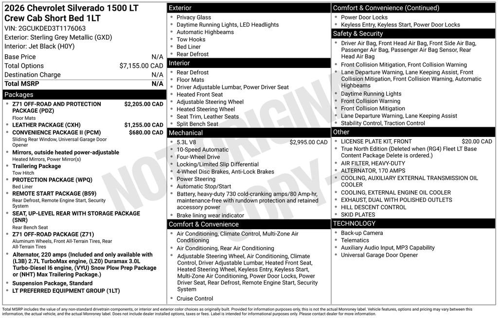 Used 2026 Chevrolet Silverado 1500 LT Truck