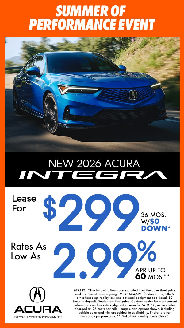 New Acura Models For Sale Near Ocala, Lake City, Gainesville FL