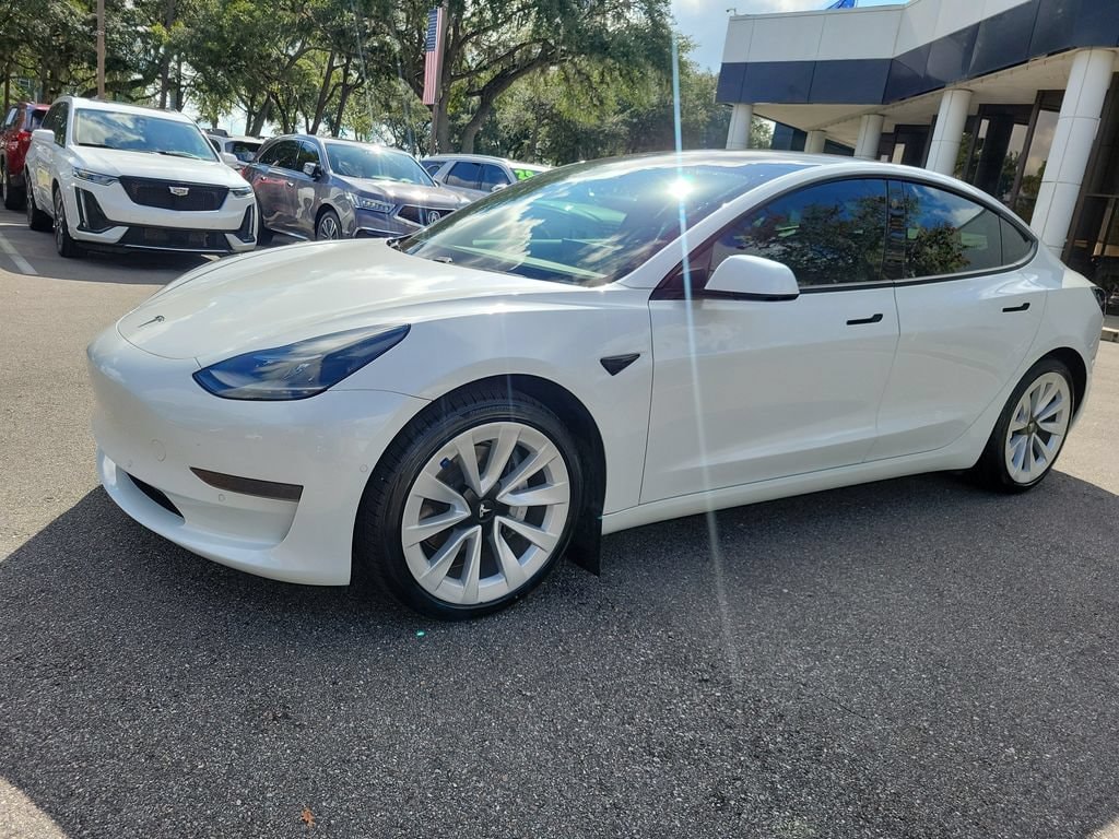 Used 2021 Tesla Model 3 Base with VIN 5YJ3E1EAXMF982665 for sale in Jacksonville, FL