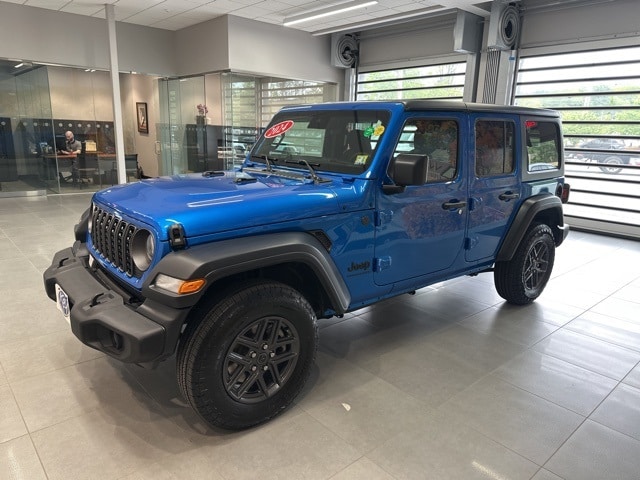 Used 2024 Jeep Wrangler 4-Door Sport S with VIN 1C4PJXDN1RW329438 for sale in Rochester, NH