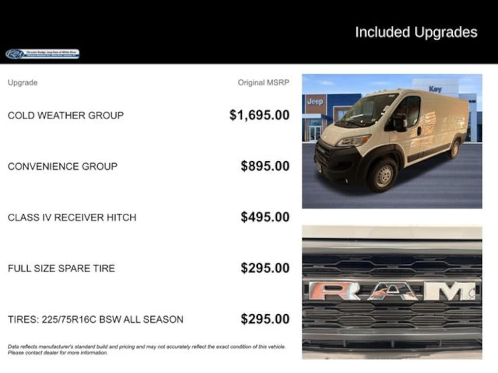 New 2026 Ram ProMaster Low Roof Cargo Van