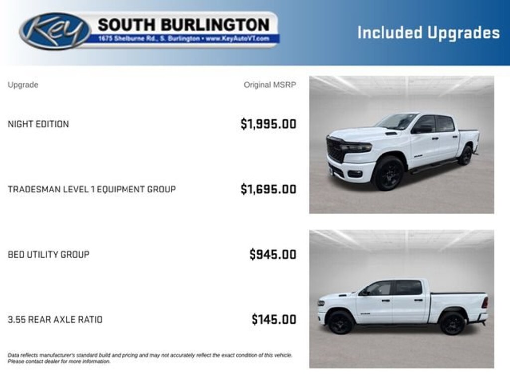 Used 2025 Ram 1500 Tradesman Crew Cab 4x4 57 Box Truck Crew Cab