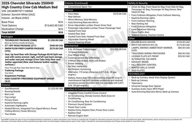 2026 Chevrolet Silverado 2500 HD High Country - Photo 2